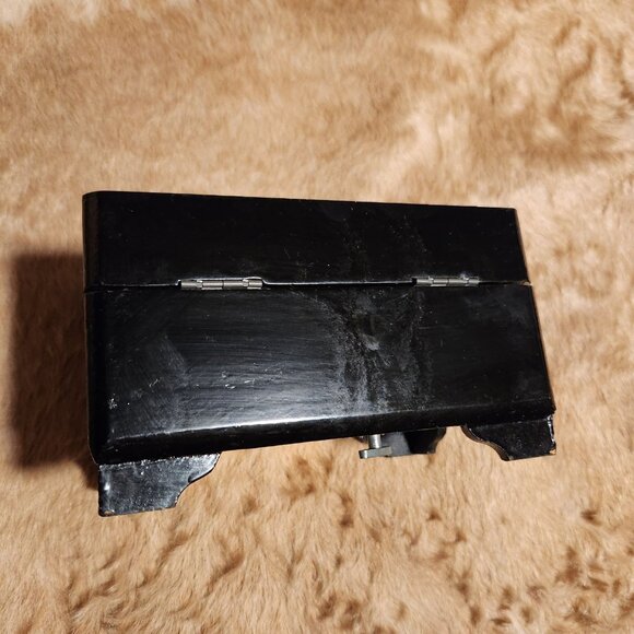 Antique Japanese Lacquered Music Box With Geisha Ballerina & Scenic Design Shell - Picture 9 of 14